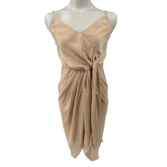 BALTIC BORN CAMILA NATURAL‎ TANK SIDE TIE MIDI DRESS XS NWT - Picture 3 of 16